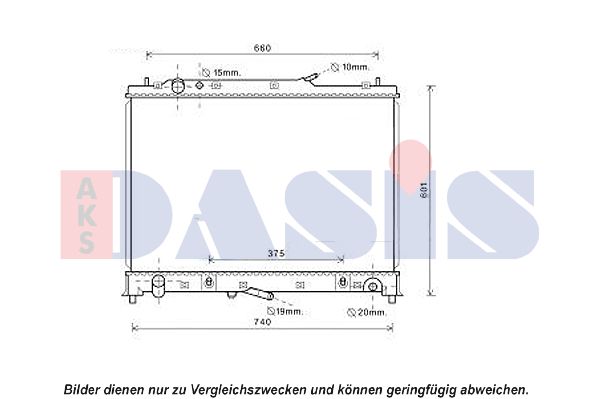 AKS DASIS Radiaator,mootorijahutus 110074N